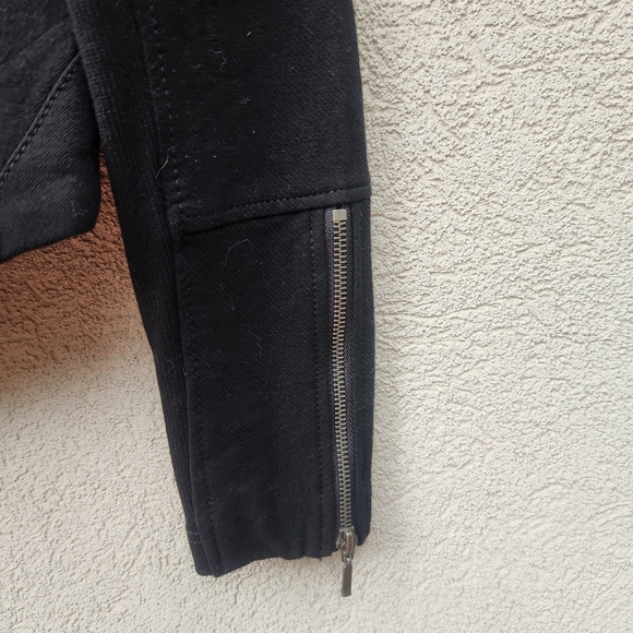 Blank NYC Women's Sin City Jacket Small Black Mesh Detail Crepe Goth NEW - Picture 13 of 14